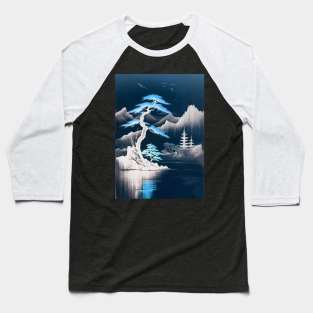 Japanese Landscape (Inverted) Baseball T-Shirt